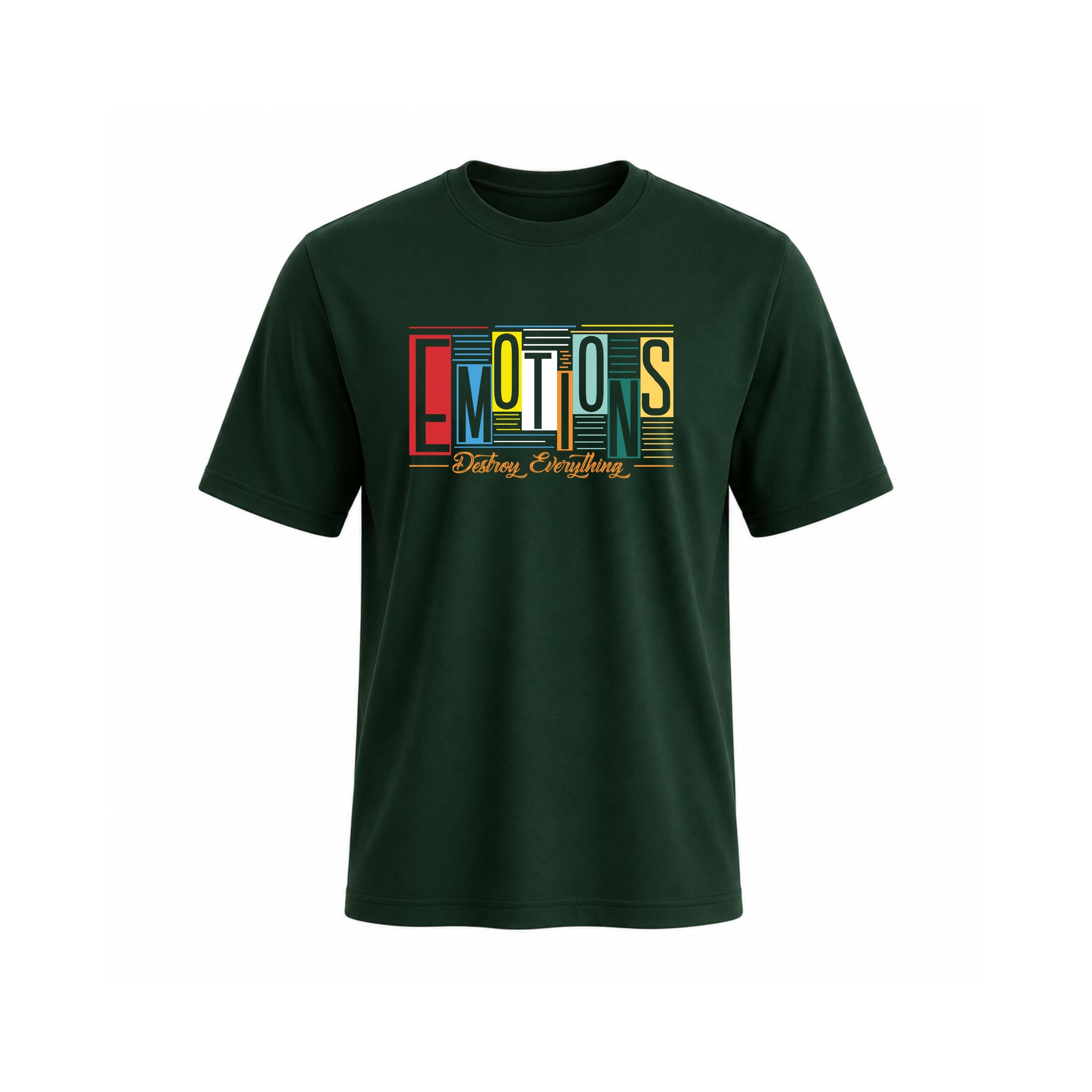 SIIEGE Emotions Destroy Everything Cotton T-Shirt for Men
