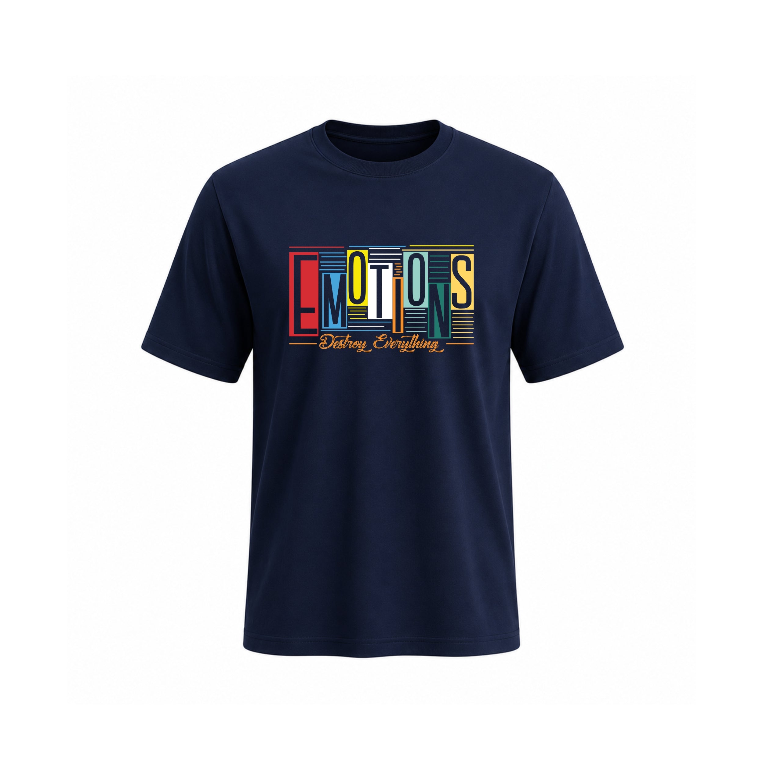 SIIEGE Emotions Destroy Everything Cotton T-Shirt for Men