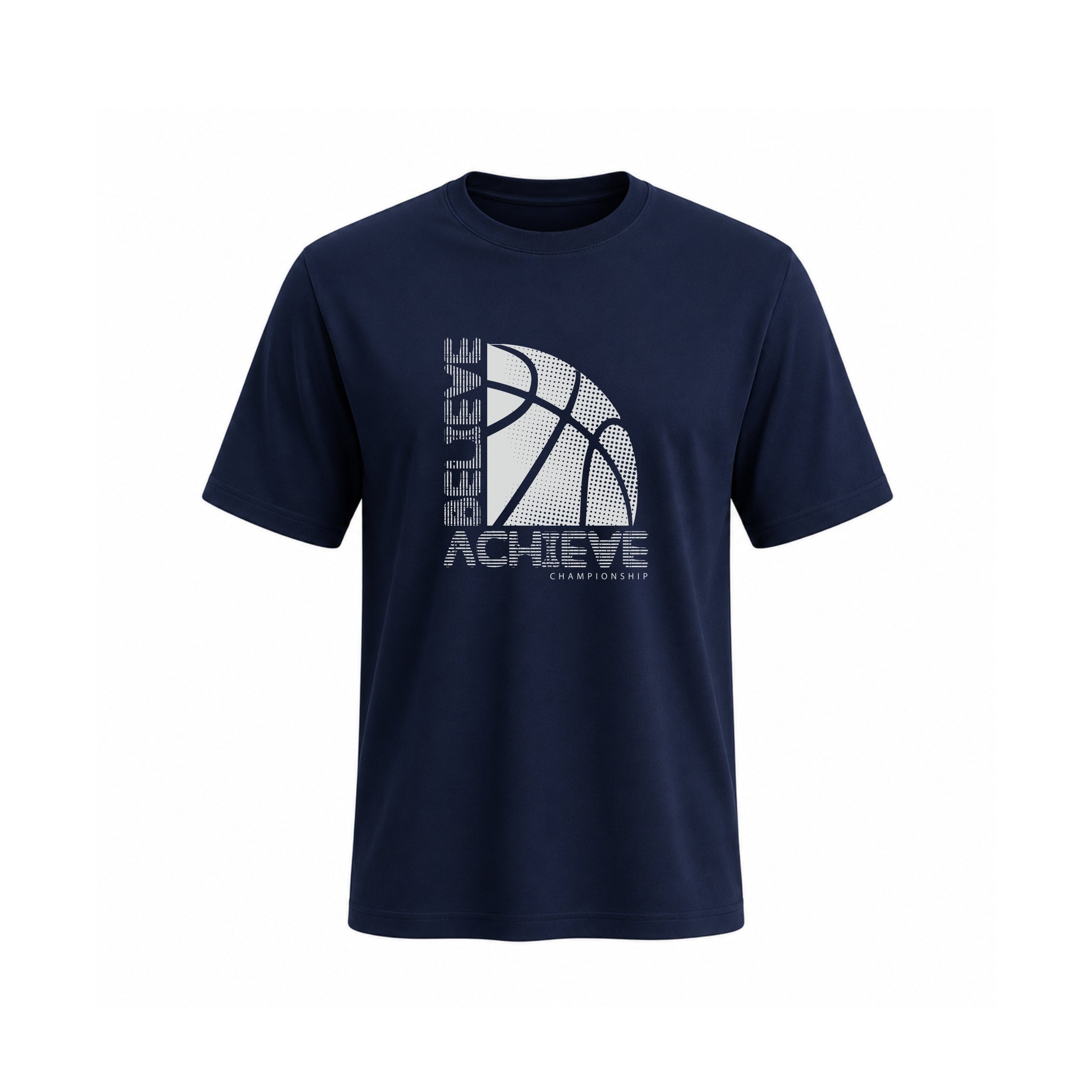 SIIEGE Believe Achieve Basketball Soft Cotton T-Shirt For Men
