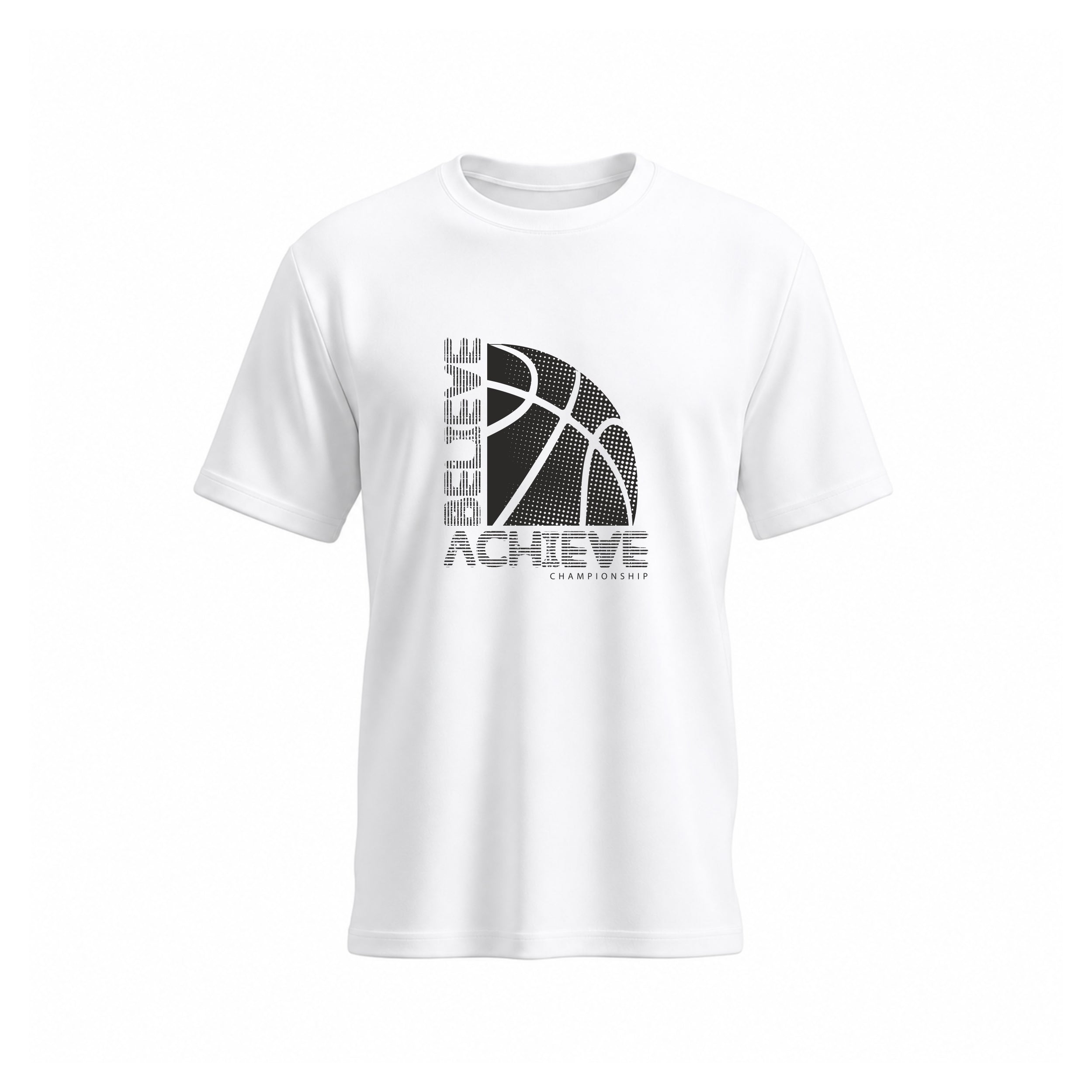 SIIEGE Believe Achieve Basketball Soft Cotton T-Shirt For Men