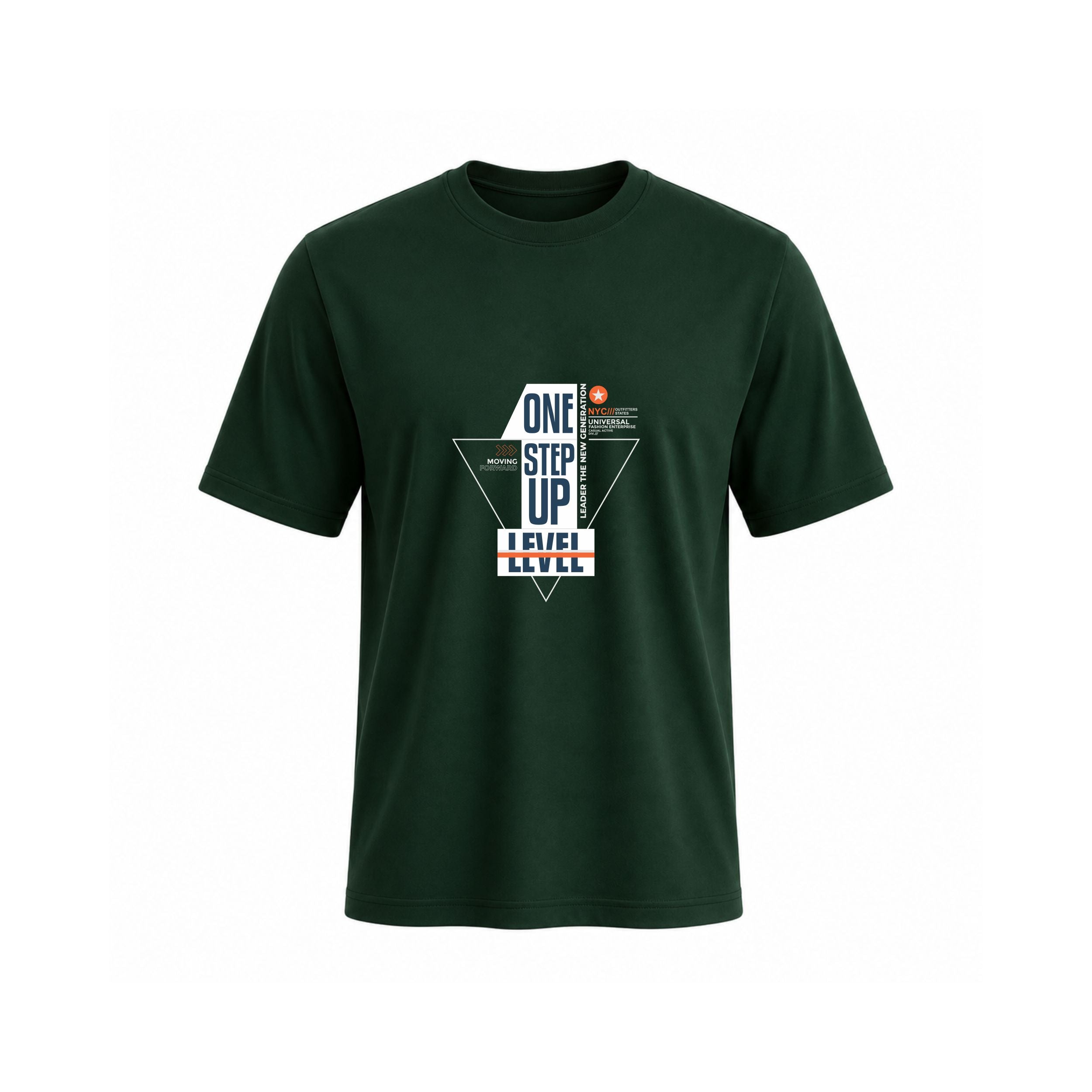 SIIEGE One Step Up Level Soft Cotton T-Shirt For Men