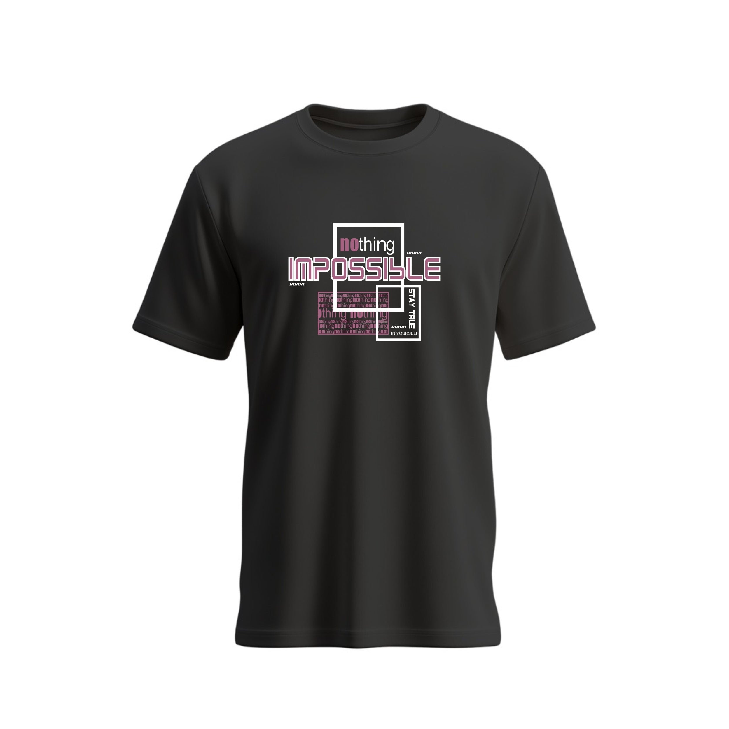 SIIEGE Nothing Impossible Cotton T-Shirt For Men