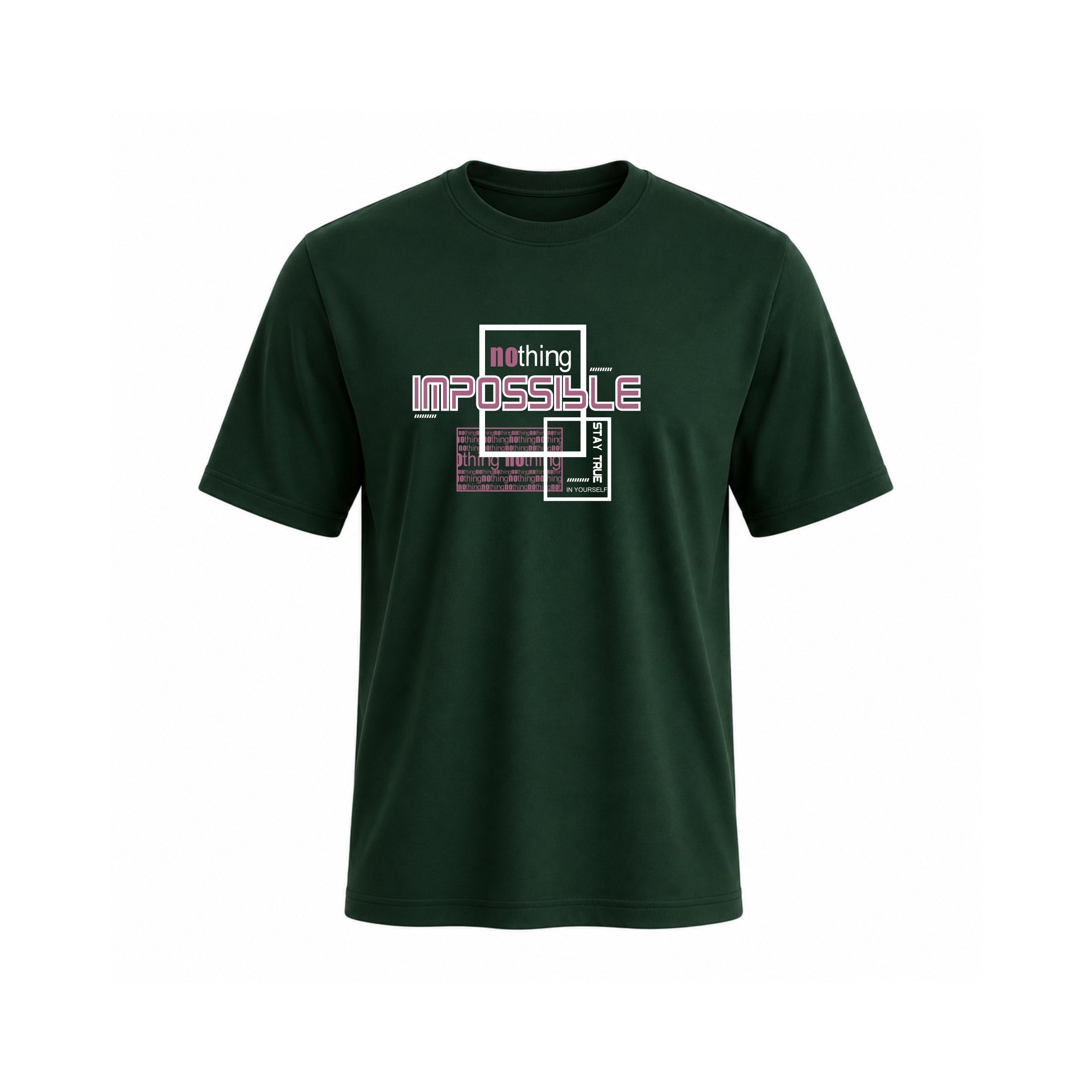 SIIEGE Nothing Impossible Cotton T-Shirt For Men