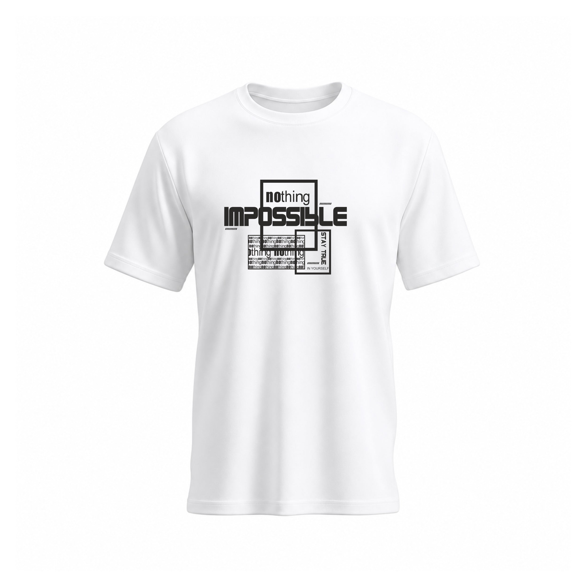 SIIEGE Nothing Impossible Cotton T-Shirt For Men