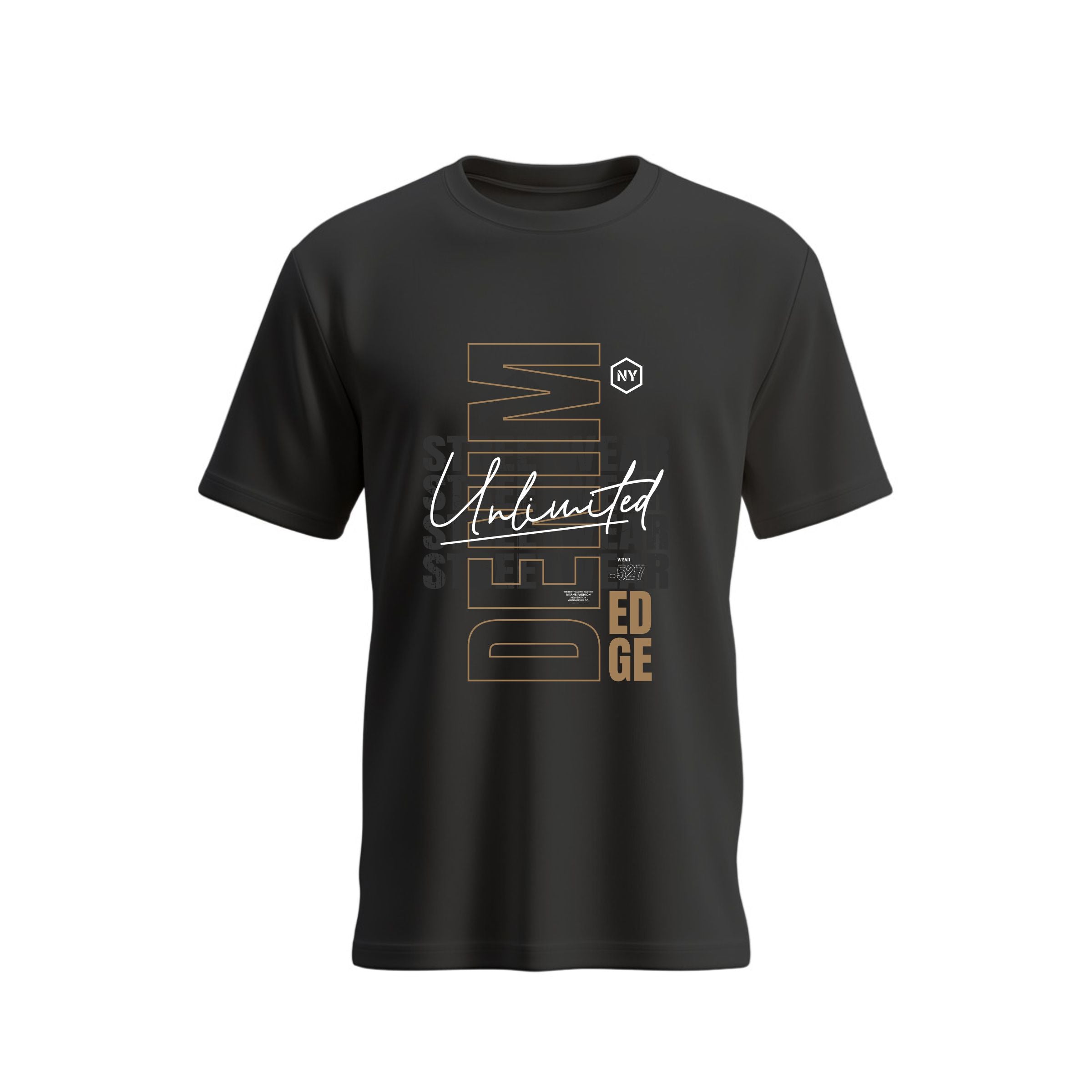 Siiege Denim Unlimited Streetwear Edge Soft Cotton T-Shirt for Men