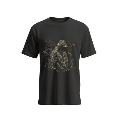 Siiege Hooded Shadow Design  Soft Cotton T-Shirt for Men