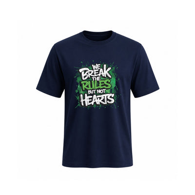 Siiege We Break The Rules But Not Hearts Soft Cotton T-Shirt for Men