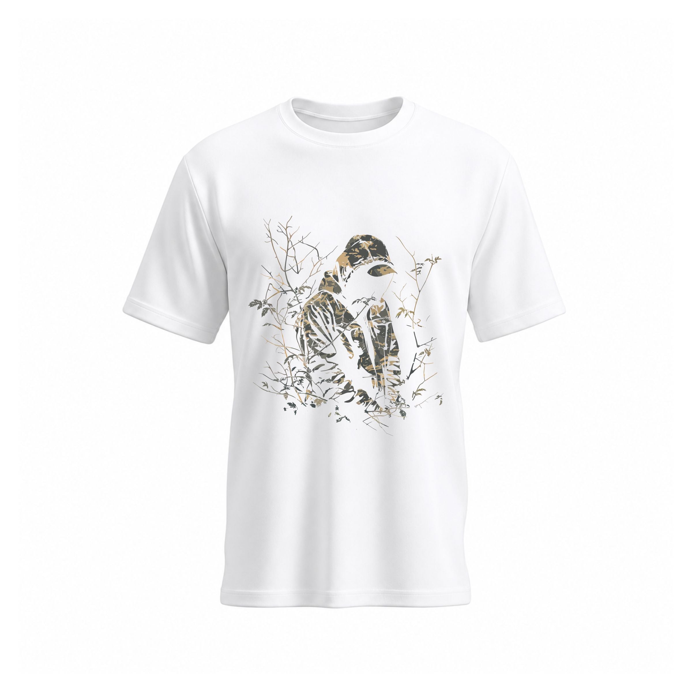 Siiege Hooded Shadow Design  Soft Cotton T-Shirt for Men