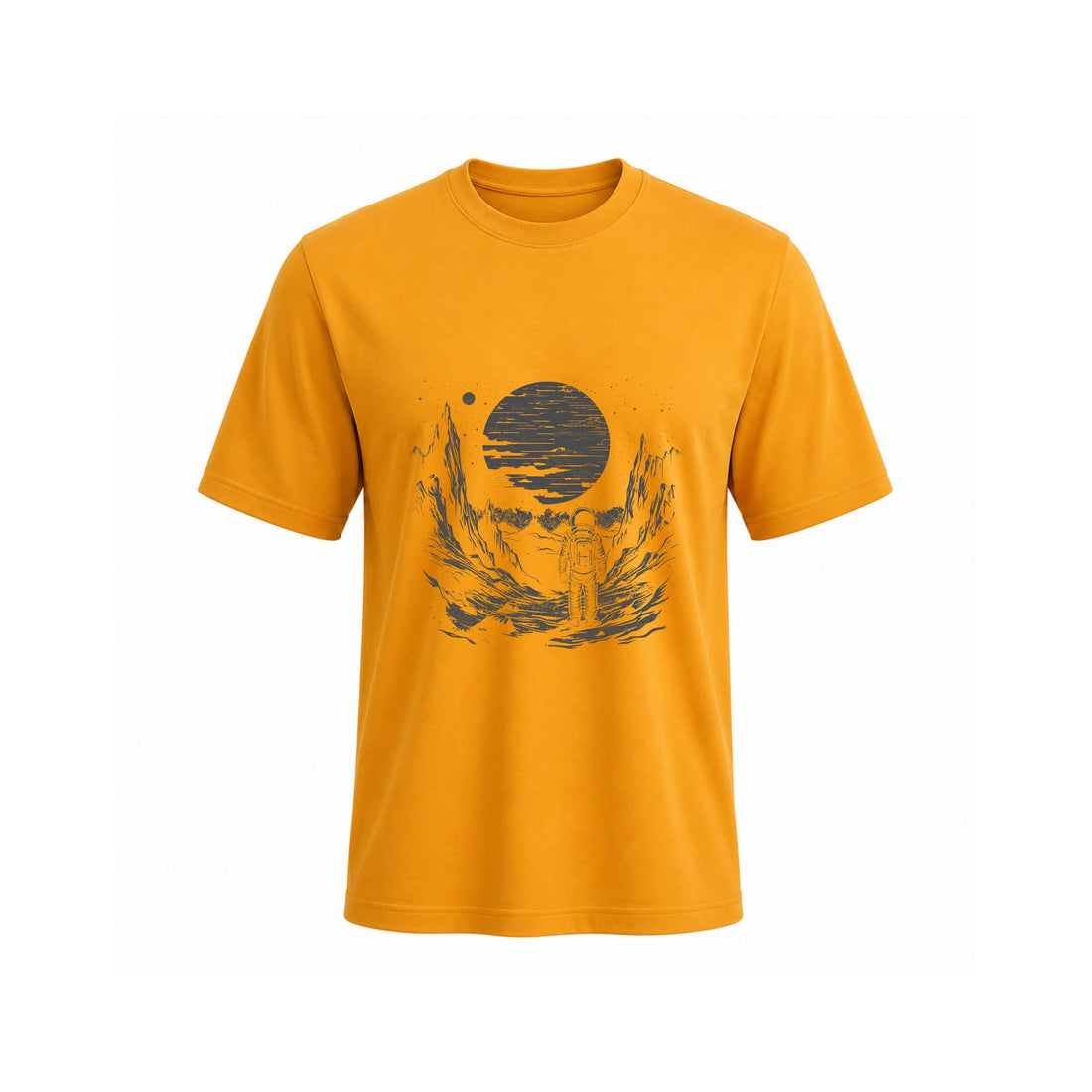 Siiege  Astronaut Sunset Soft Cotton T-Shirt for Men