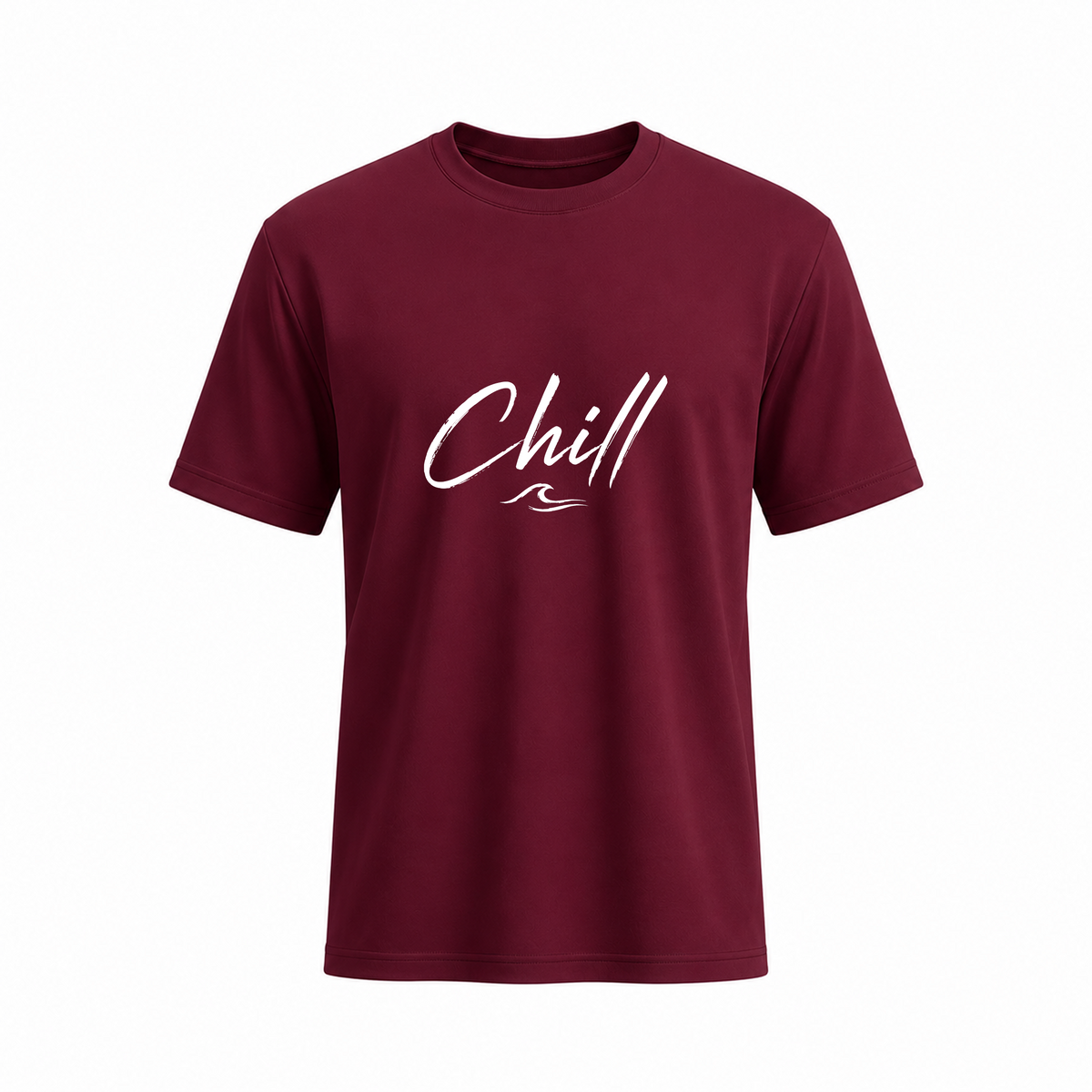 SIIEGE Chill Soft Cotton Maroon T-Shirt For Men