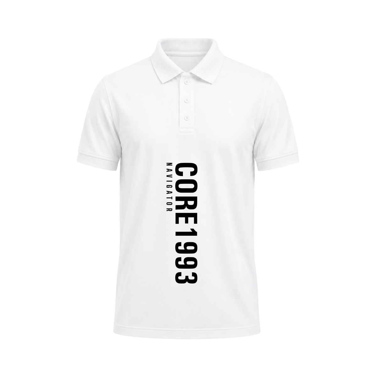 SIIEGE Core 1993 White Polo T-Shirt For Men