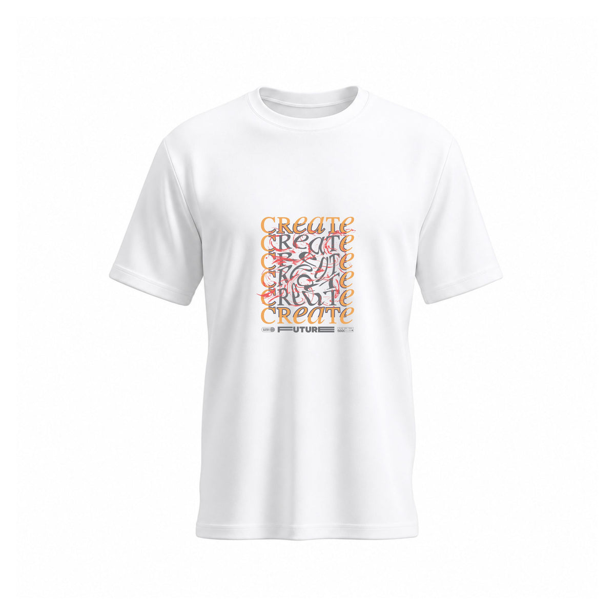 SIIEGE Create Future Soft Cotton White T-Shirt For Men