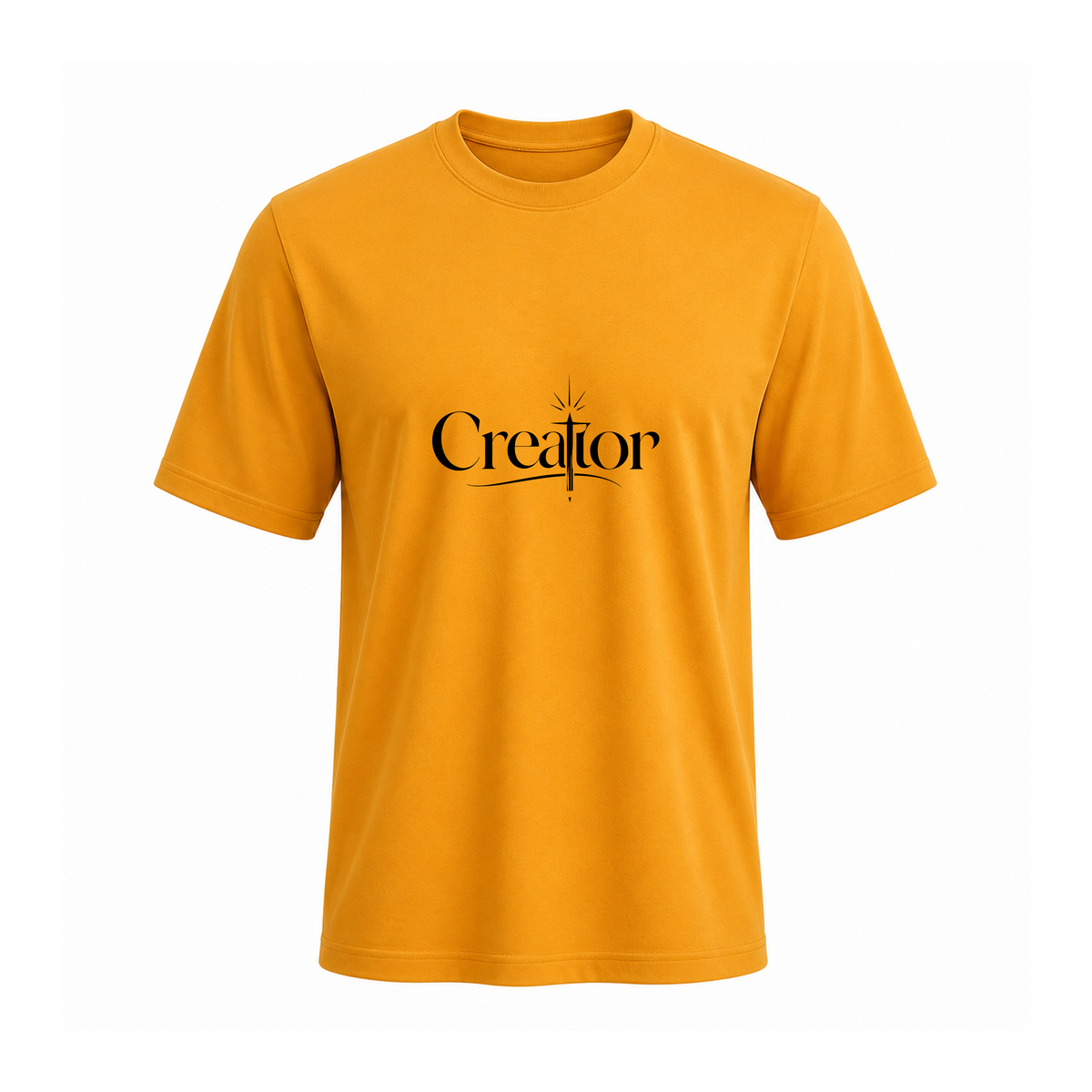 SIIEGE Creatior Soft Cotton Yellow T-Shirt For Men