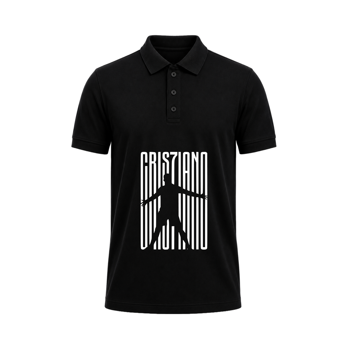 SIIEGE Cristiano Legacy Black Polo T-Shirt for Men