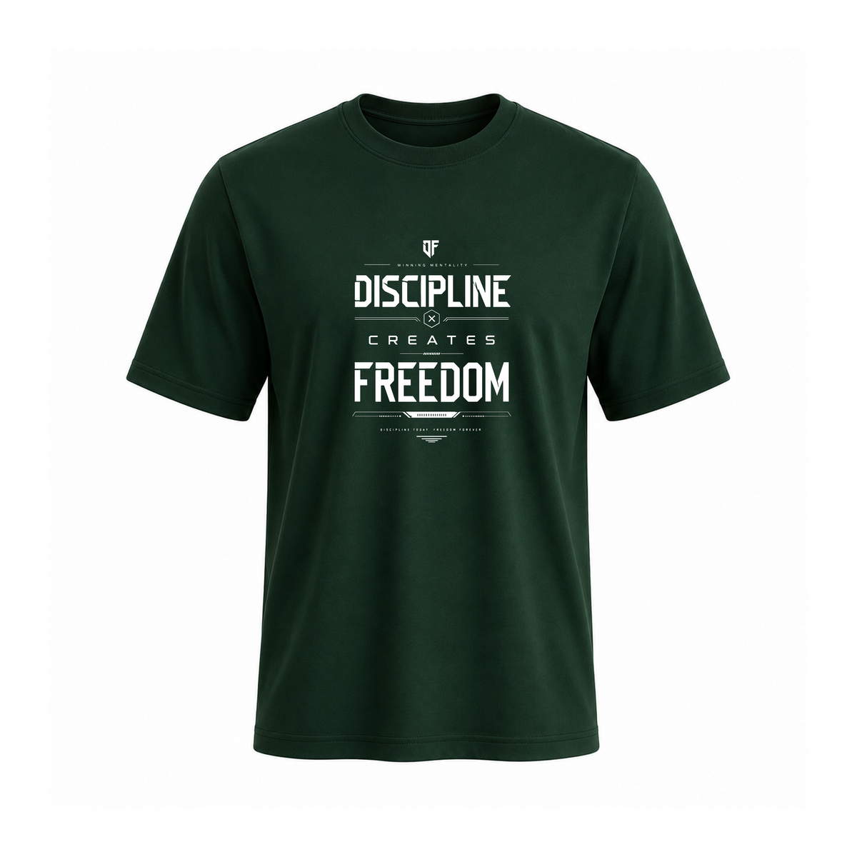 SIIEGE Discipline Soft Cotton Green T-Shirt For Men
