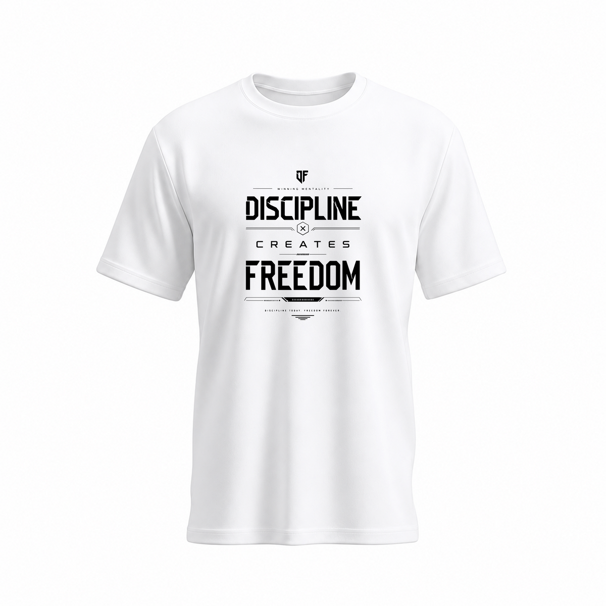 SIIEGE Discipline Soft Cotton White T-Shirt For Men