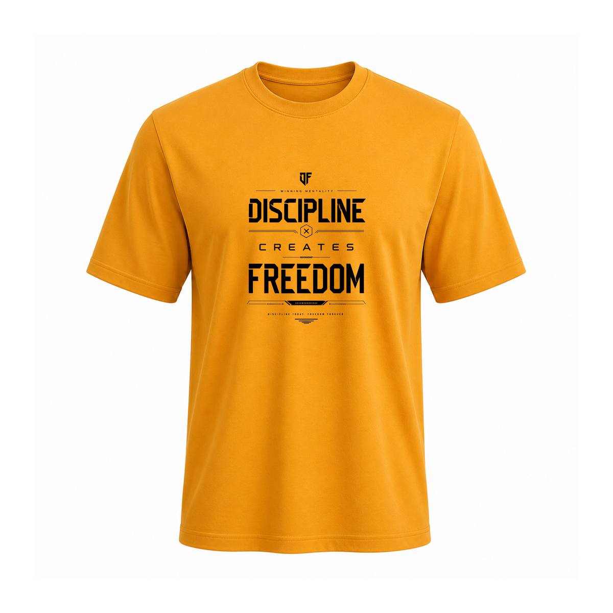 SIIEGE Discipline Soft Cotton Yellow T-Shirt For Men