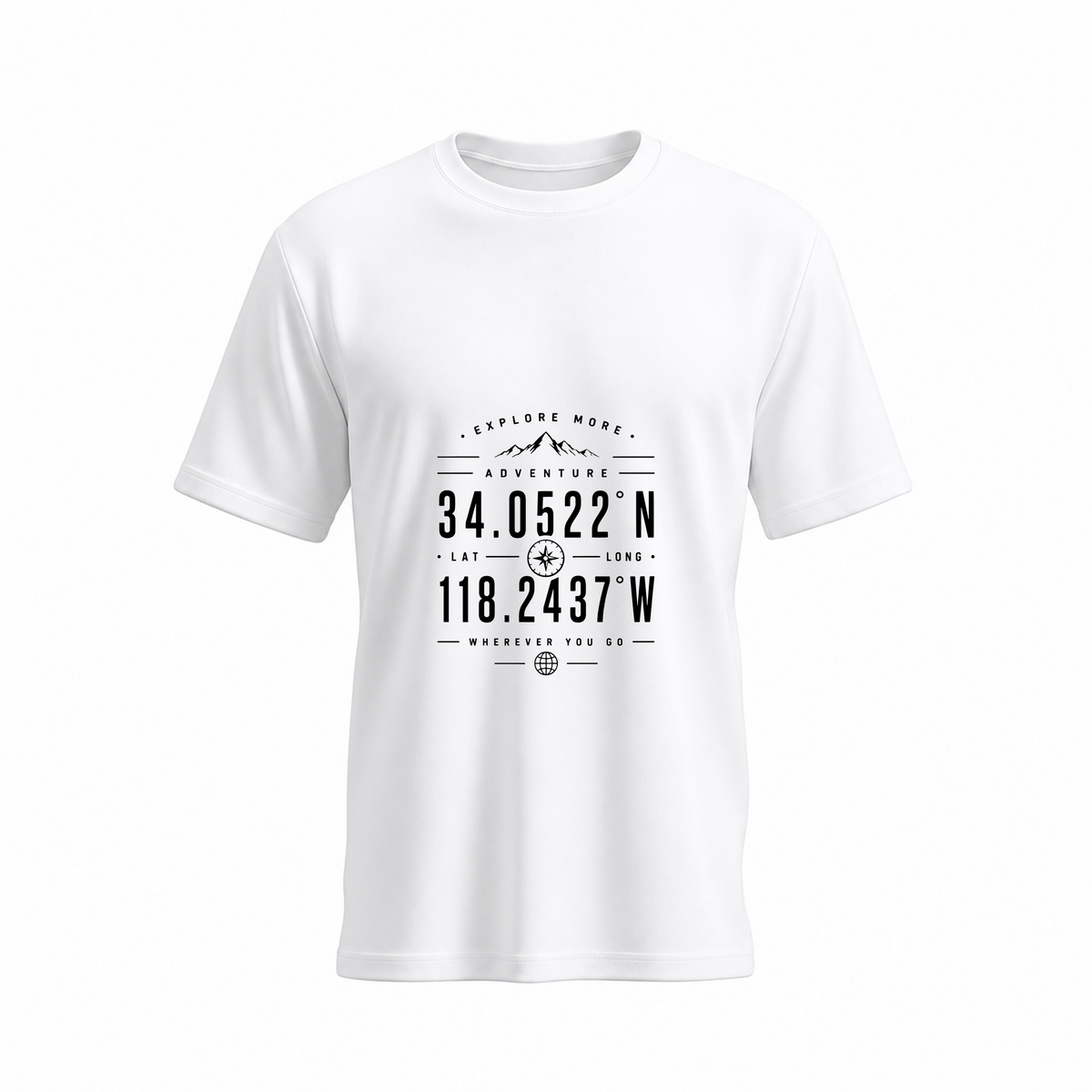 SIIEGE Explore More Adventure Soft Cotton White T-Shirt For Men