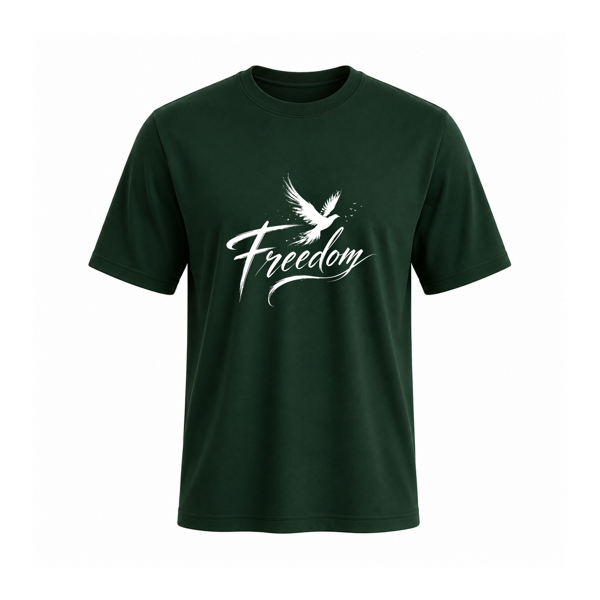 SIIEGE Freedom Soft Cotton Green T-Shirt For Men