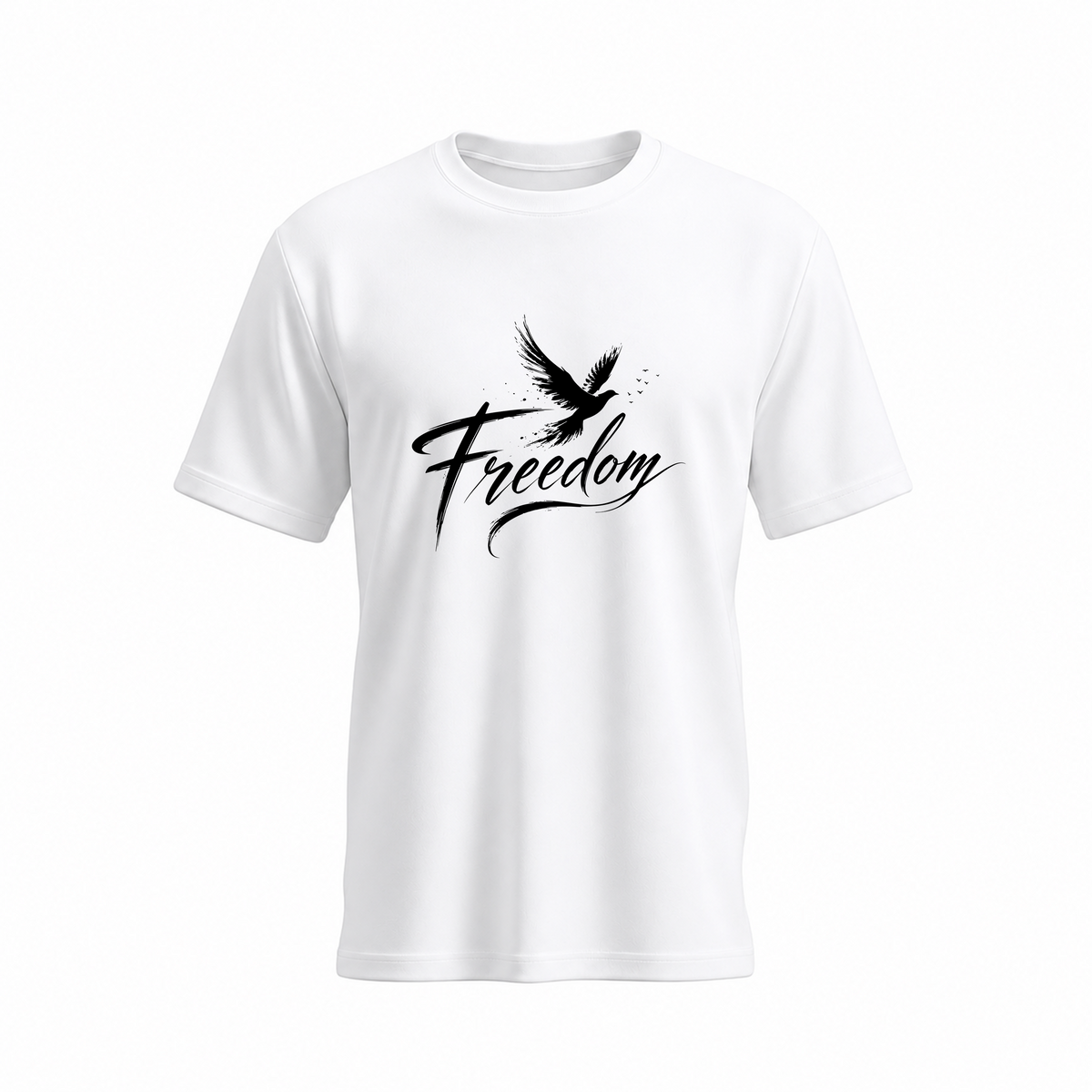 SIIEGE Freedom Soft Cotton White T-Shirt For Men