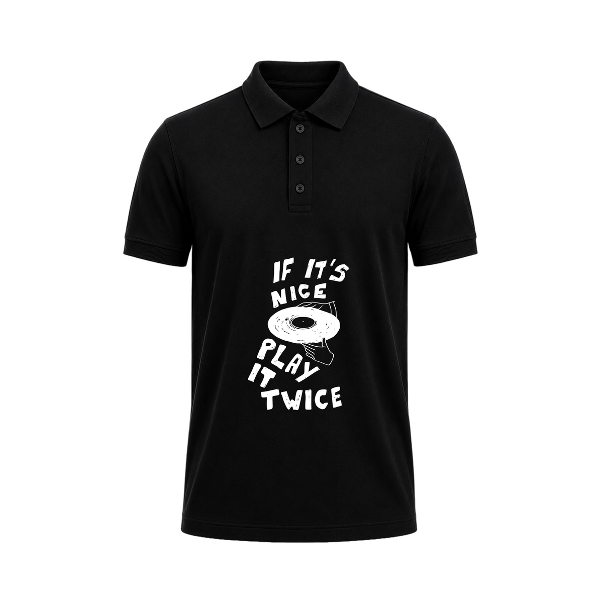 SIIEGE Game Black Polo T-Shirt For Men