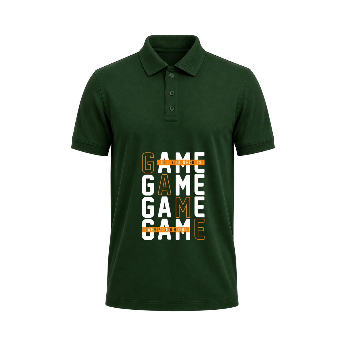 SIIEGE Game Mode Green Polo T-Shirt For Men