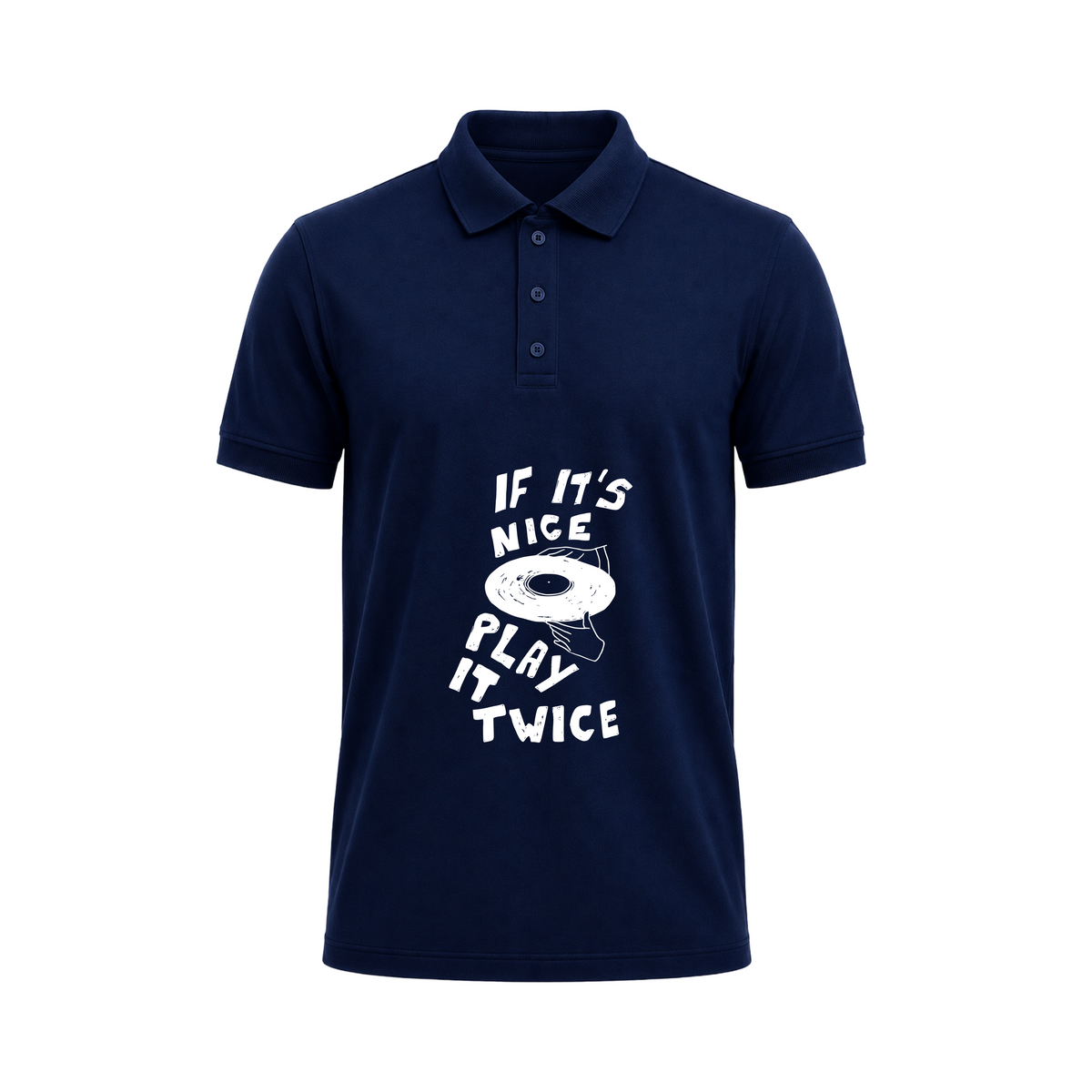 SIIEGE Game Navy Blue Polo T-Shirt For Men