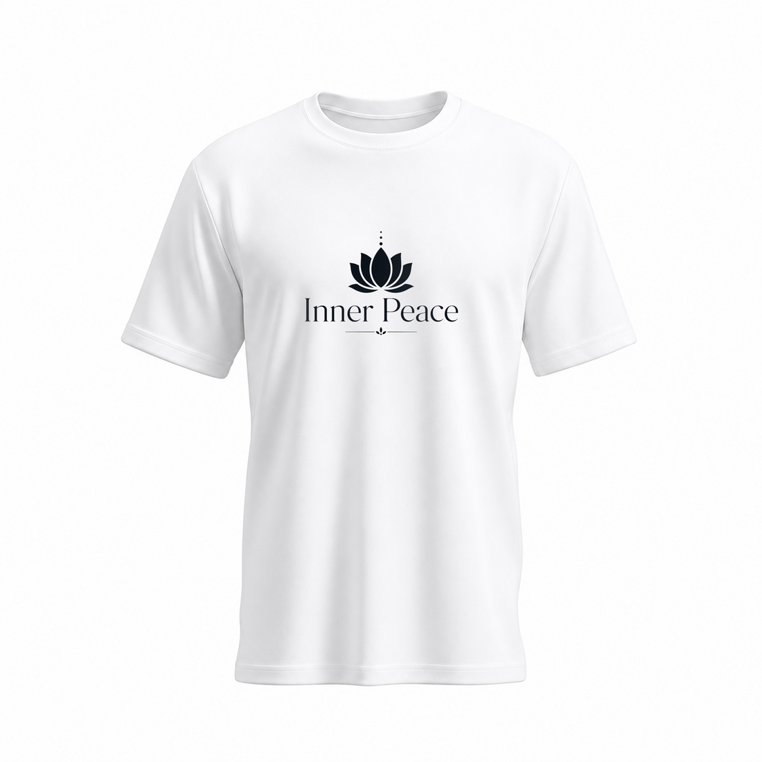 SIIEGE Inner Peace Cotton White T-Shirt For Men