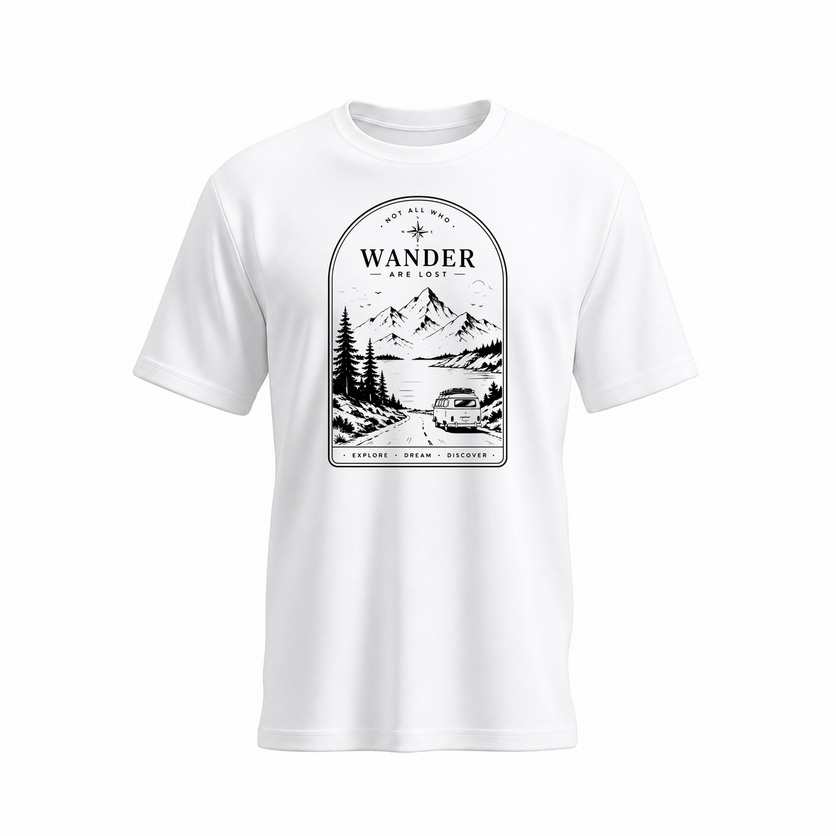 SIIEGE Motivational Round Neck Soft Cotton White T-Shirt For Men
