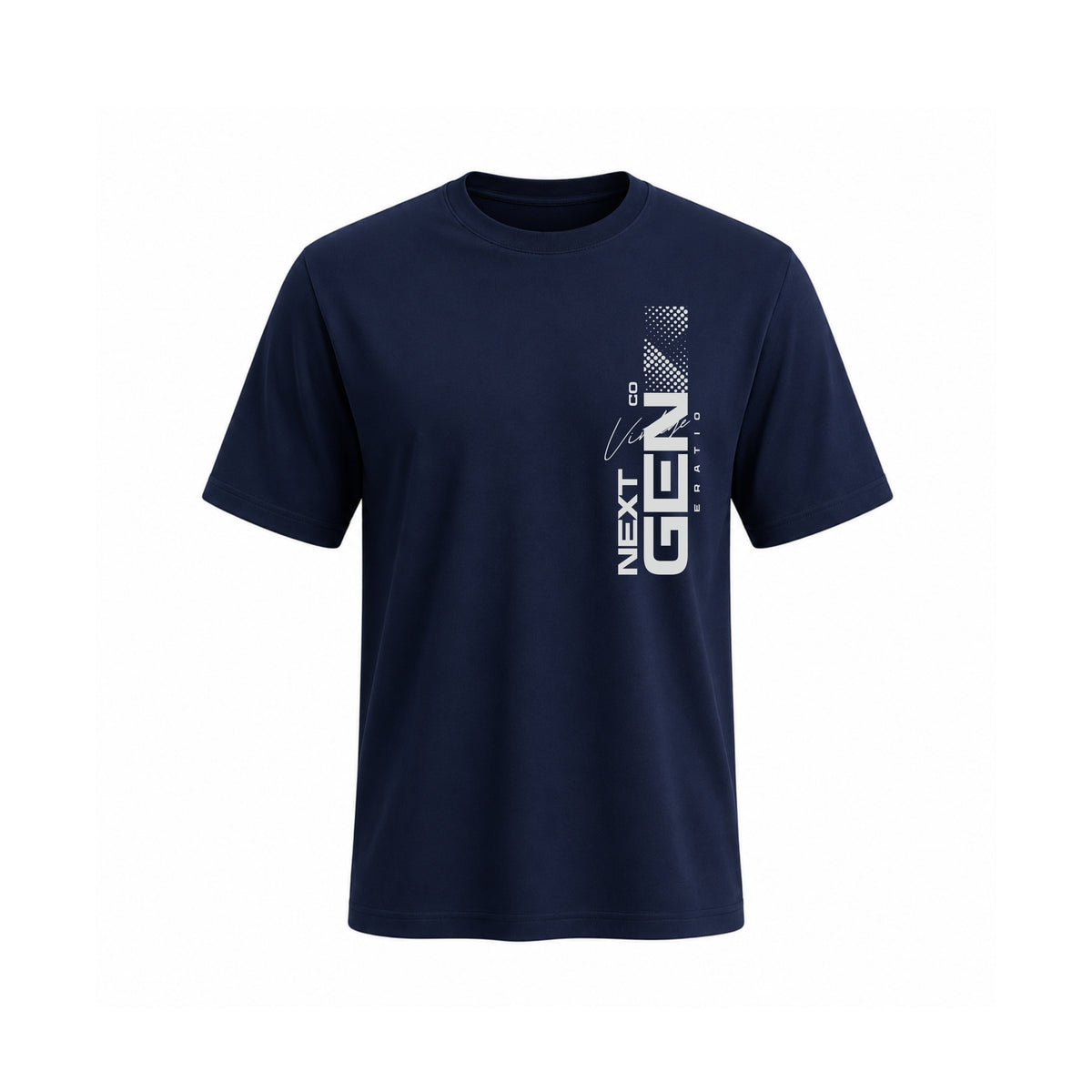 SIIEGE Next Gen Navy Blue Cotton T-Shirt For Men