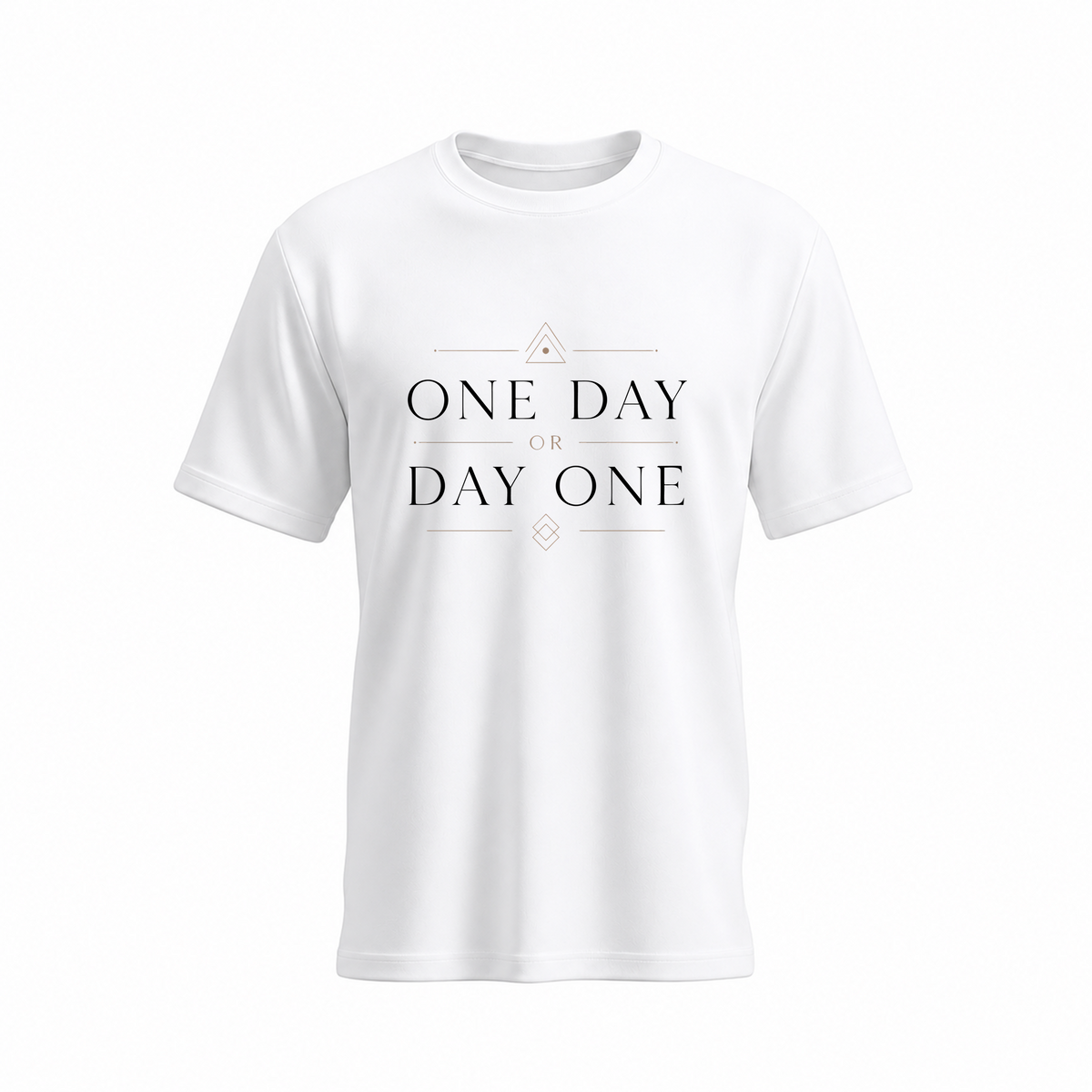SIIEGE One Day Soft Cotton White T-Shirt For Men