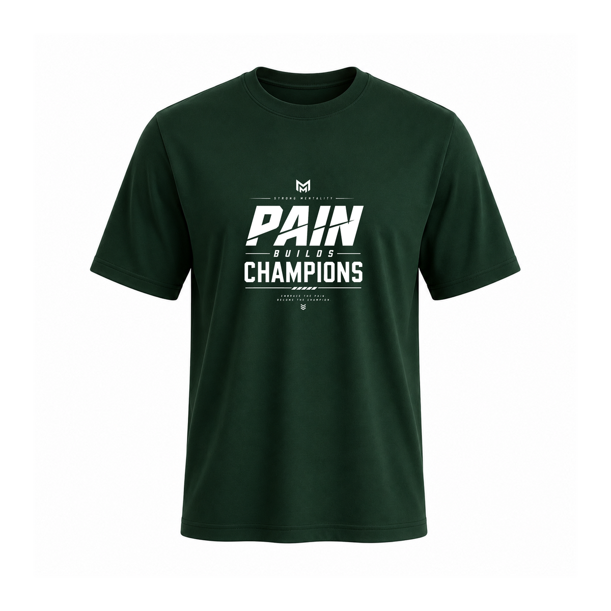 SIIEGE Pain Builos Champions Soft Cotton Green T-Shirt For Men