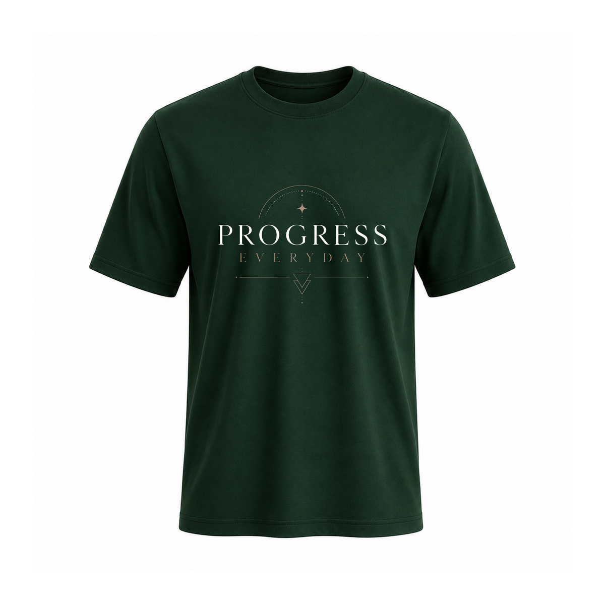 SIIEGE Progress Everyday Soft Cotton Green T-Shirt For Men
