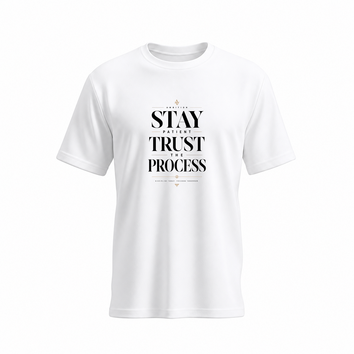 SIIEGE Success Motivational Soft Cotton White T-Shirt For Men