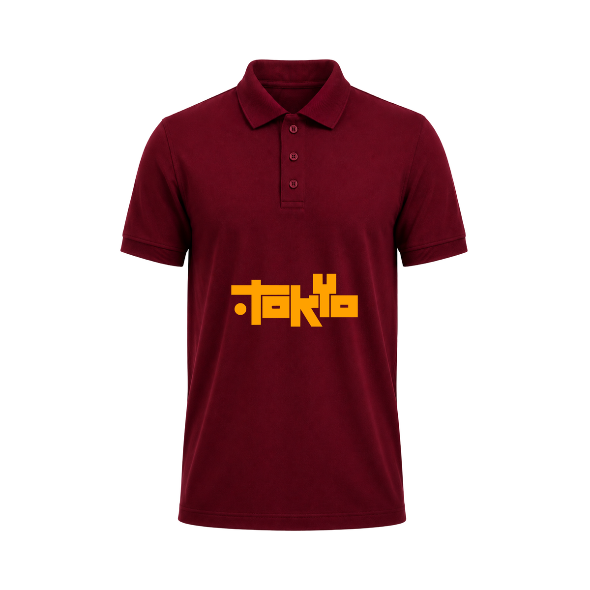SIIEGE Takyo Maroon Polo T-Shirt For Men