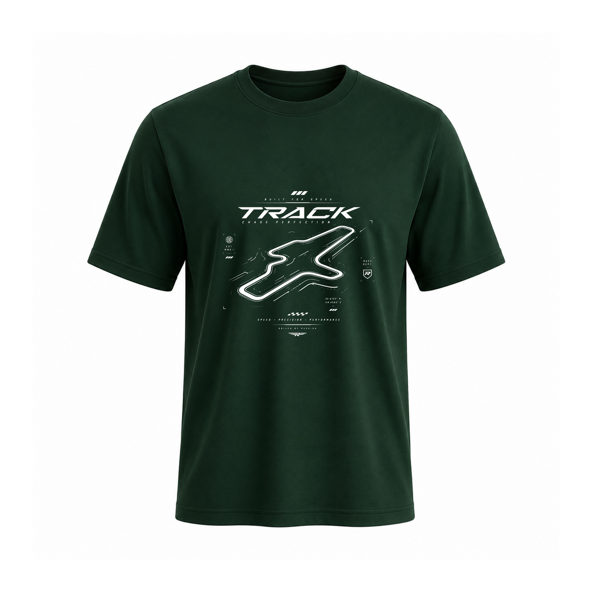 SIIEGE Track Speed Soft Cotton Green T-Shirt For Men