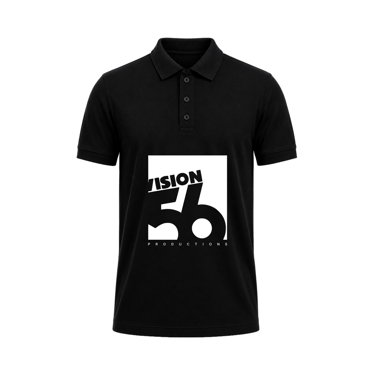 SIIEGE Vision 56 Black Polo T-Shirt for Men