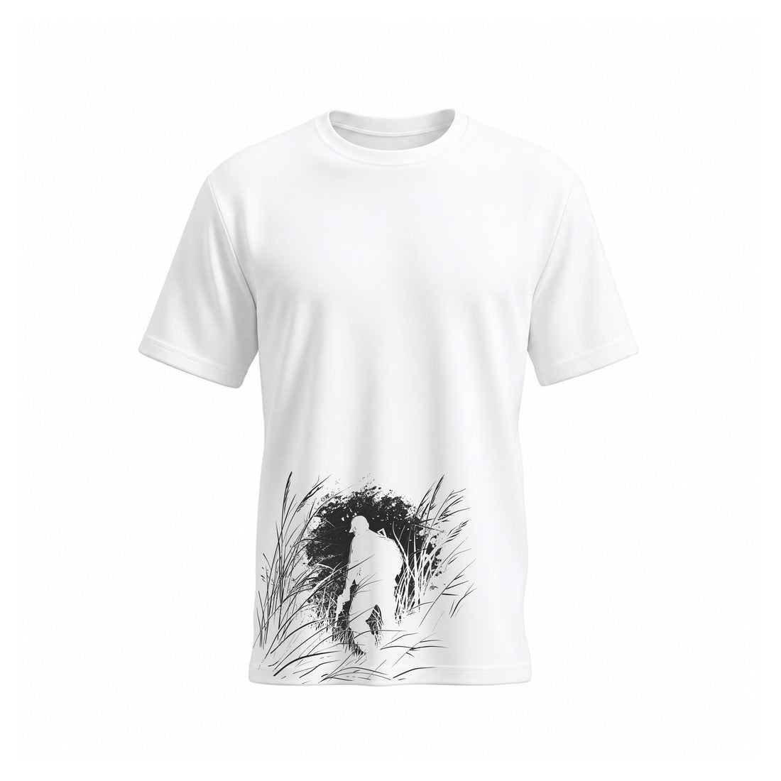 SIIEGE Wilderness Explorer Cotton White T-Shirt for Men