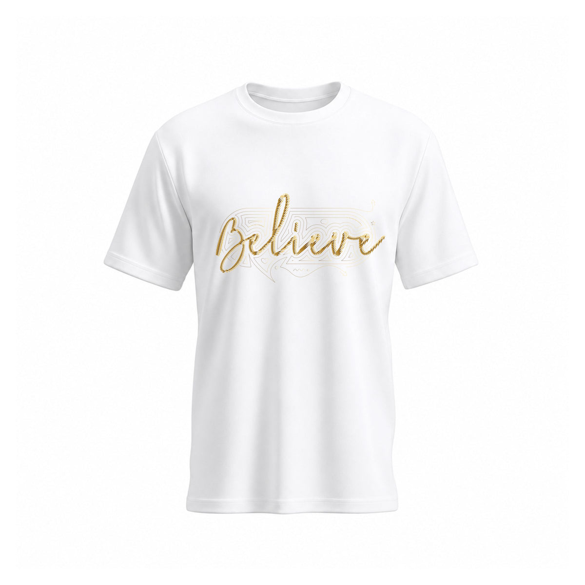 Siiege Believe Soft Cotton White T-Shirt for Men