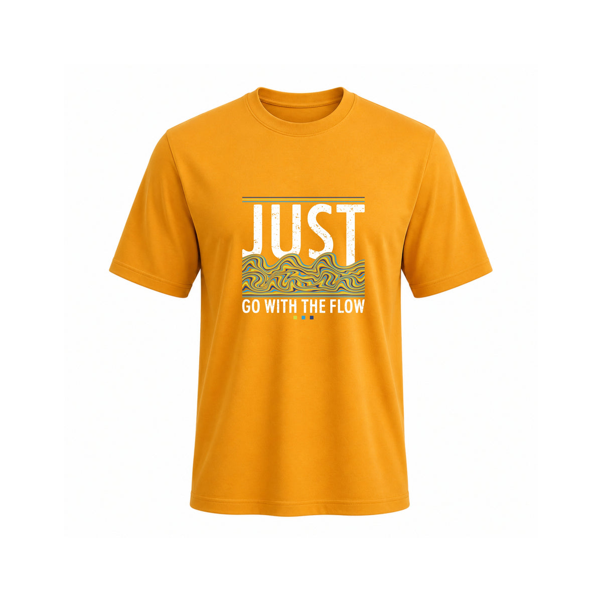 Siiege Just Go With The Flow Yellow T-Shirt for Men