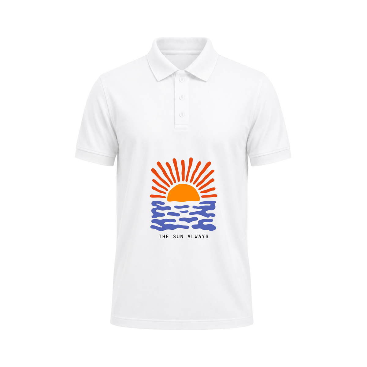 Siiege Minimal White Polo T-Shirt for Men