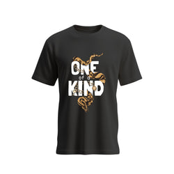 Siiege  One Of A Kind Snake Soft Cotton  Black T-Shirt for Men