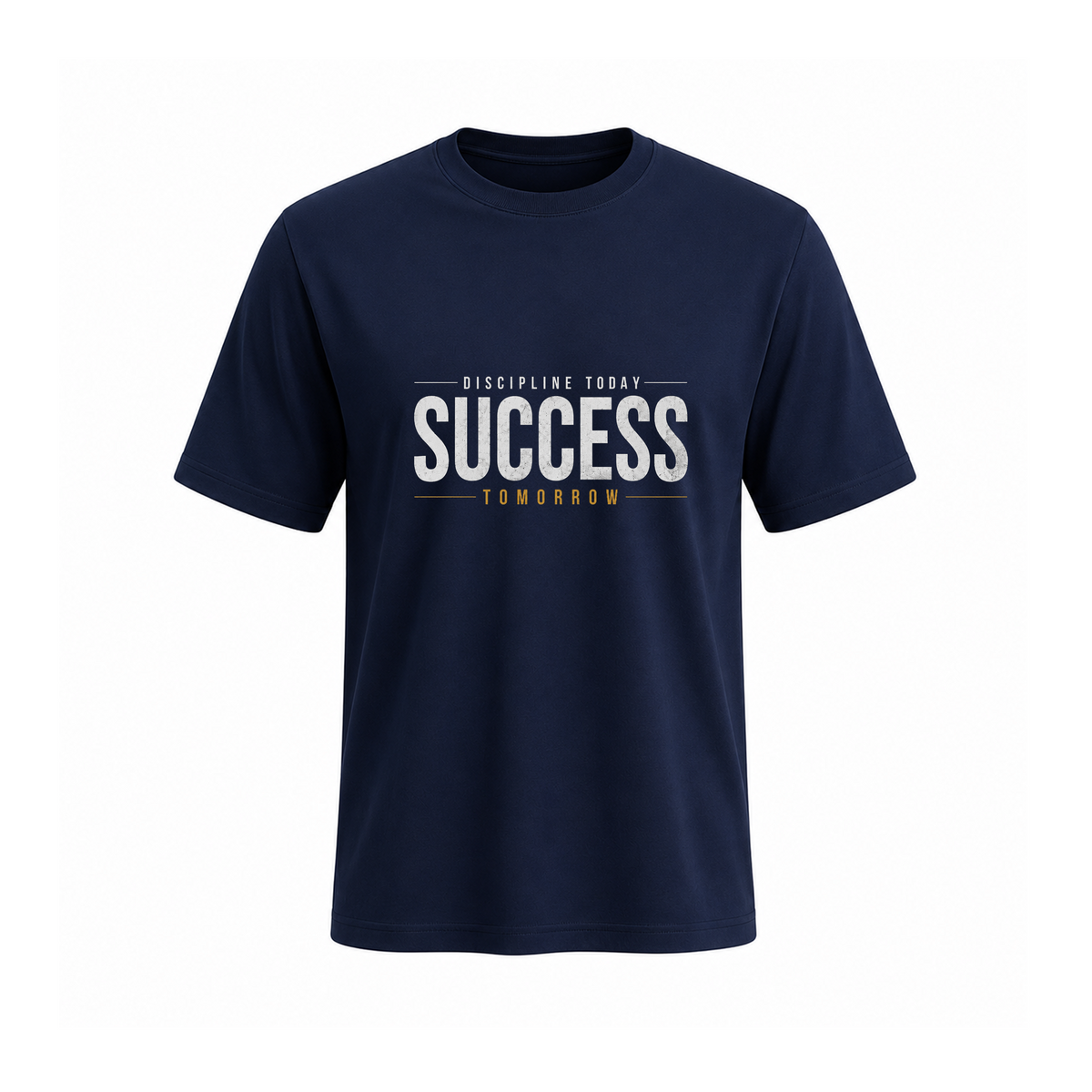 Siiege Success Mindset Cotton Navy blue T-Shirt for Men
