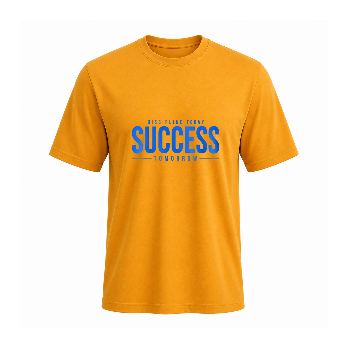 Siiege Success Mindset Cotton Yellow T-Shirt for Men