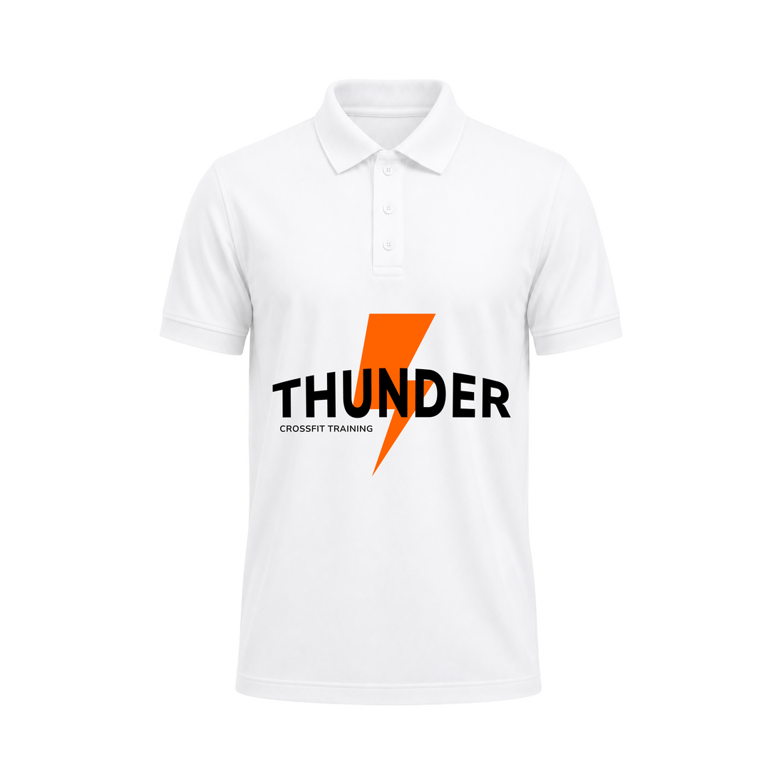 Siiege Thunder White Polo T-Shirt for Men