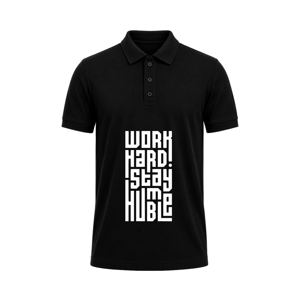 Siiege_Work_Hard_Black_Polo_T-Shirt